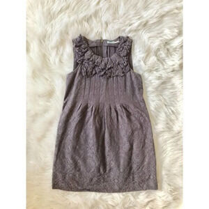 Kimchi Blue Gray Floral Brocade Sheath Dress XS